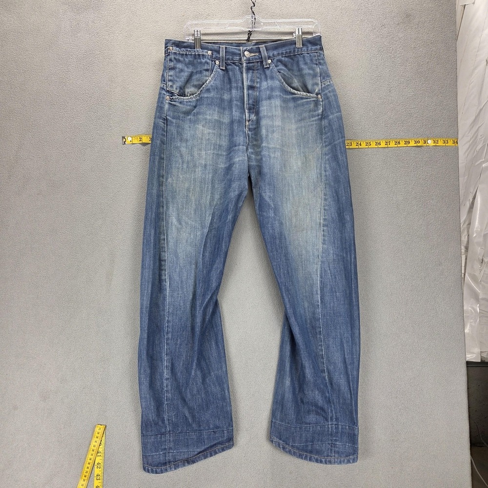 VTG Levis Engineered Jeans Mens Blue Twisted Button Fly Medium Wash Fits 31x30